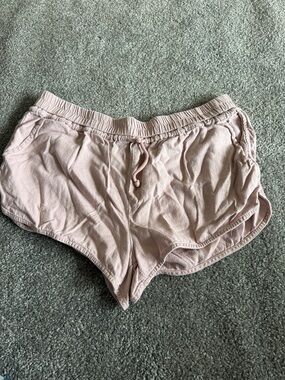 Rewash Blush Pink Athletic Drawstring Shorts